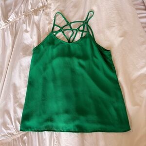 Shinestar Green Strappy Blouse